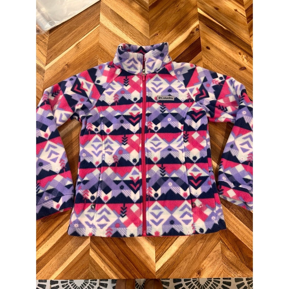 Columbia Girls Youth Medium 10/12 Jacket Coat Aztec